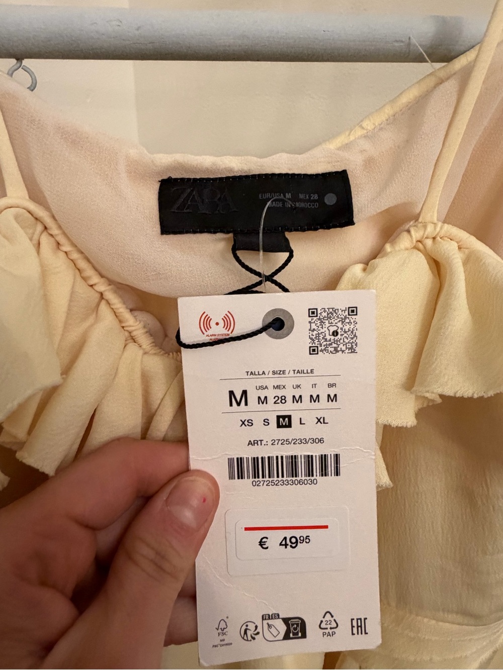 Zara Yellow Ruffle Mini Dress - Picture 5 of 5